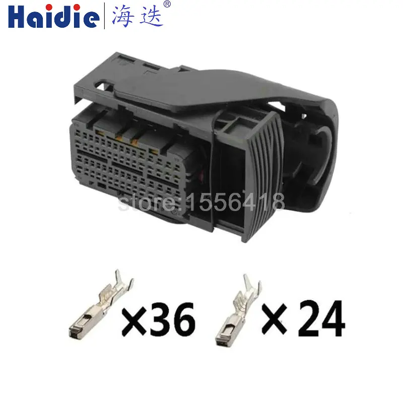 1-50 sets auto  60pin Ecu wiring cable plug connector electrical 60way ECU connector 2-1534903-3