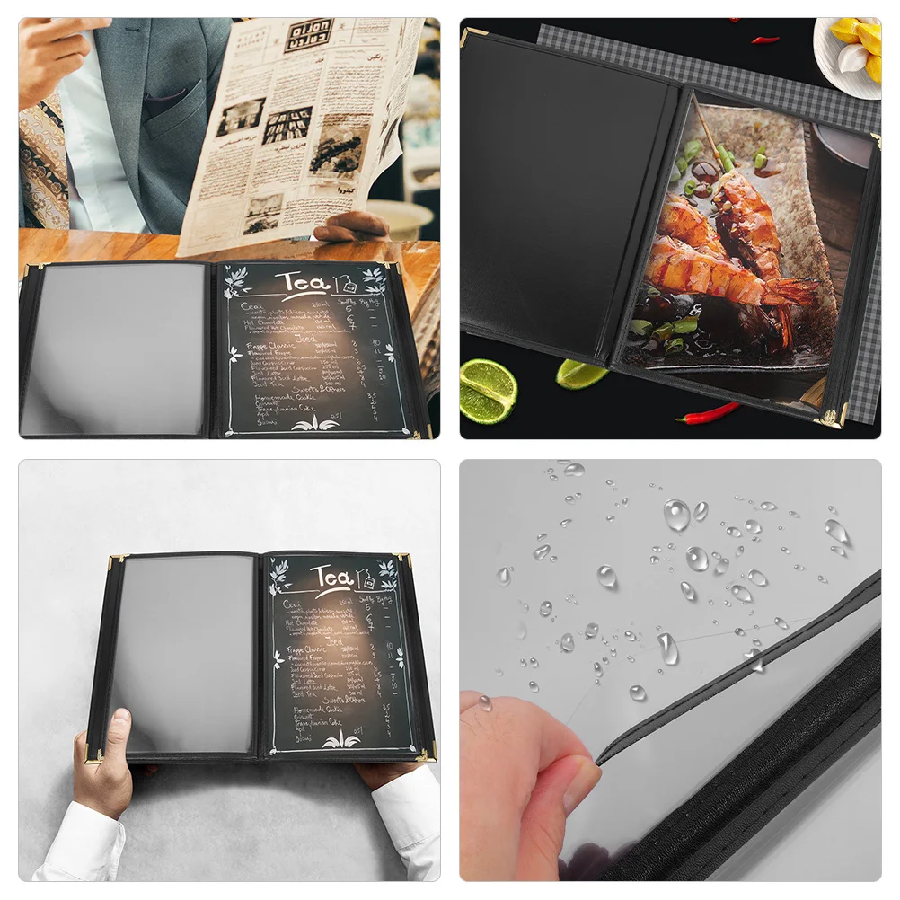 

Menu Cover Transparent Recipe Clear Menu Covers Holder For Restaurant Coffee Shop Kitchen Use Clear Folder Binder Case