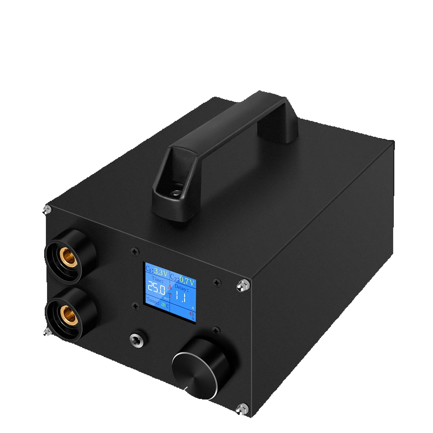 250 Gänge Punktschweißgerät Doppelkondensatoren Energiespeicher Dual-Puls-Schweißen 0,3 mm Nickelblech 18650 Batterie Punktschweißgerät