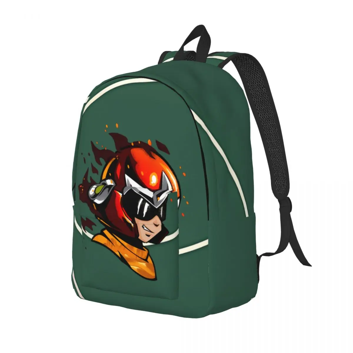 Birthday Game - Megaman Multi Compartment Backpack Mega Man Daily Students Laptop Bag High School