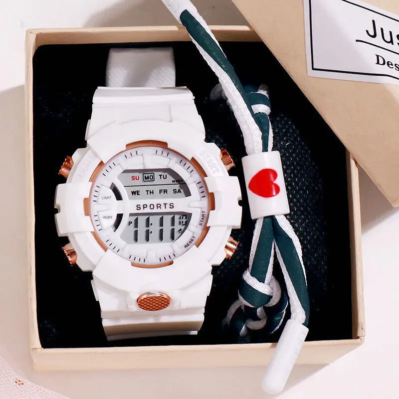 Mode Vrije tijd Hot Watch Student Leerbenodigdheden Multifunctioneel Lichtgevend Waterdicht Sport Elektronisch Horloge