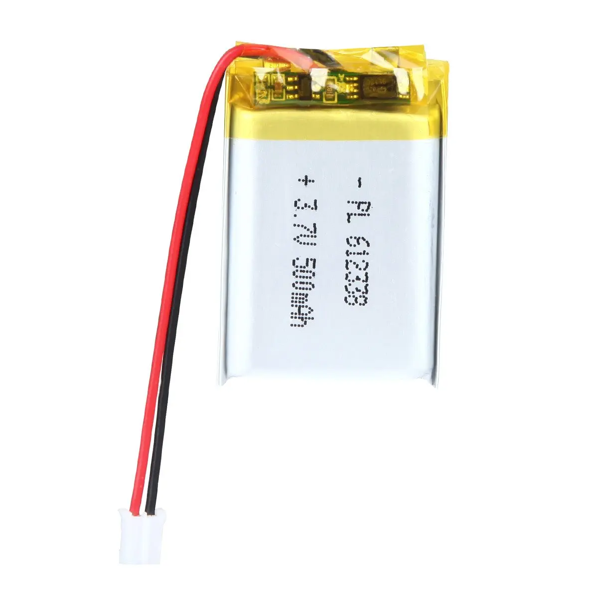 

3.7V 500mAh 612338 Rechargeable Lipo Battery length 40mm