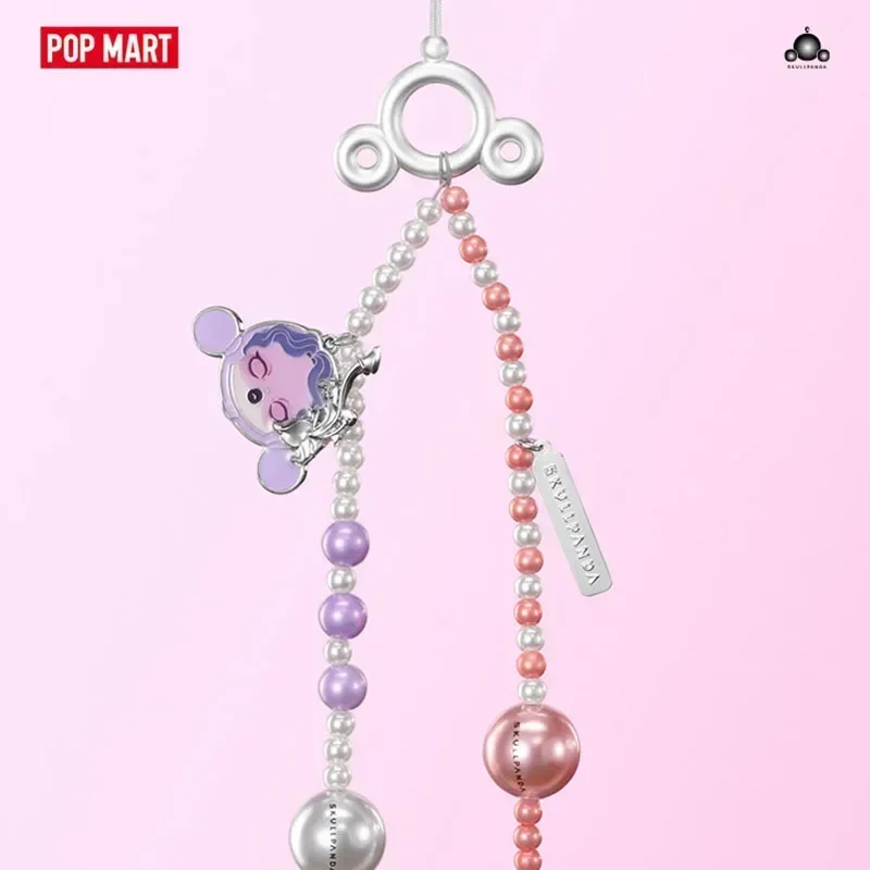 POP MART SKULLPANDA The Sound Series Blind Box Mobile Phone Hanging Chain Mystery Box Toys Kawaii Ornaments Figurines Home Decor