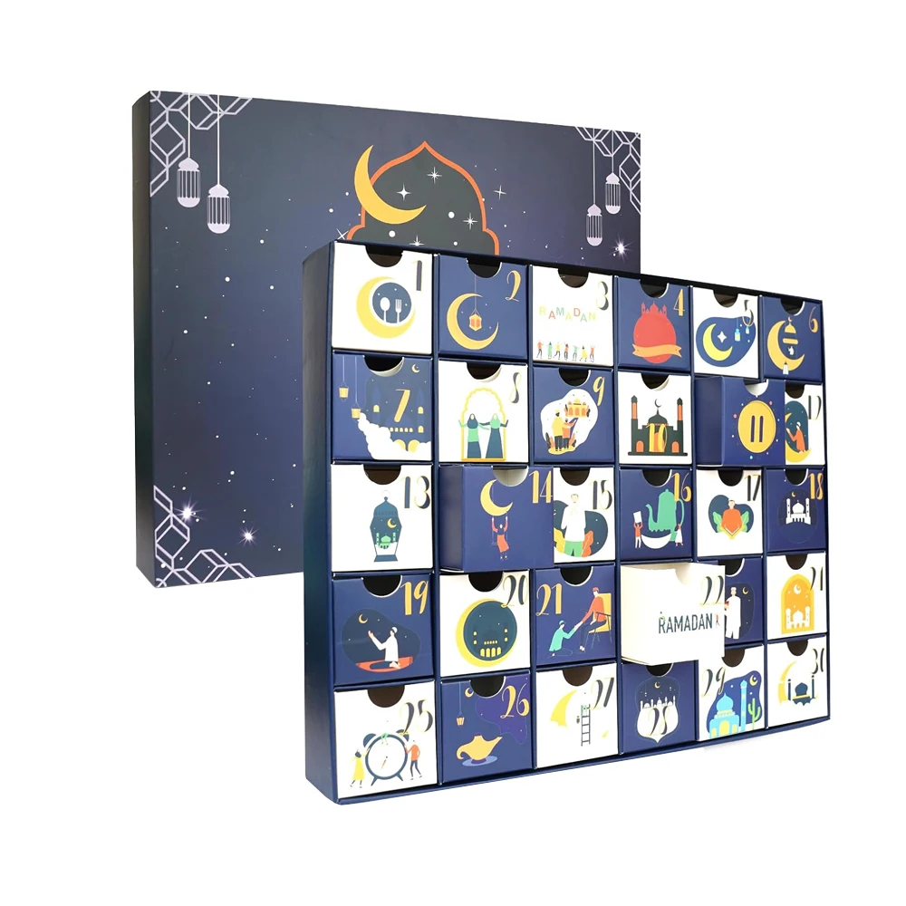 Customization.Luxury Advent Calendar Surprise Mystery Gift Box Muslim Cosmetic Makeup Ramadan Advent Calender 30 Days Advent Cal