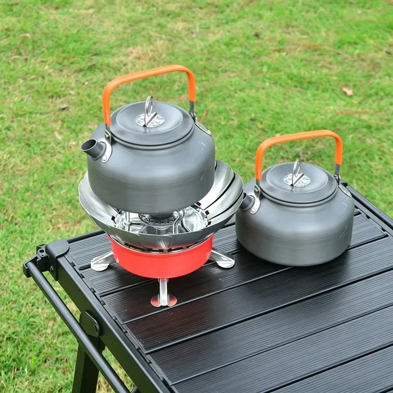 Windproof Portable Outdoor Camping Stove Picnic Cooking Burner with Storage Bag Ideal for Hiking Backpacking Outdoor Trips