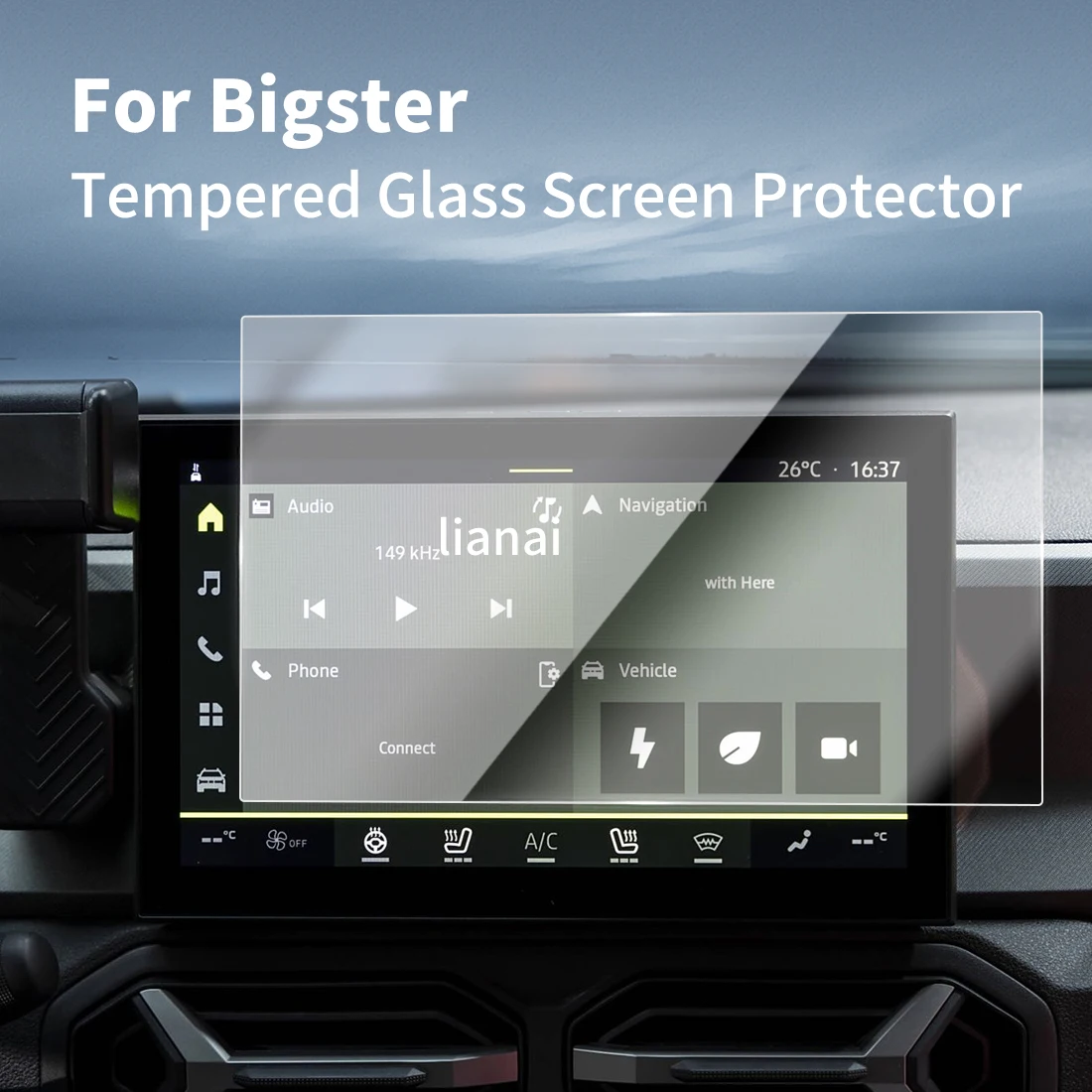 Screen Protector for 25 Dacia Bigster Tempered Glass display Navigator Car Stickers Accessories Fingerprint-resistant  supplies