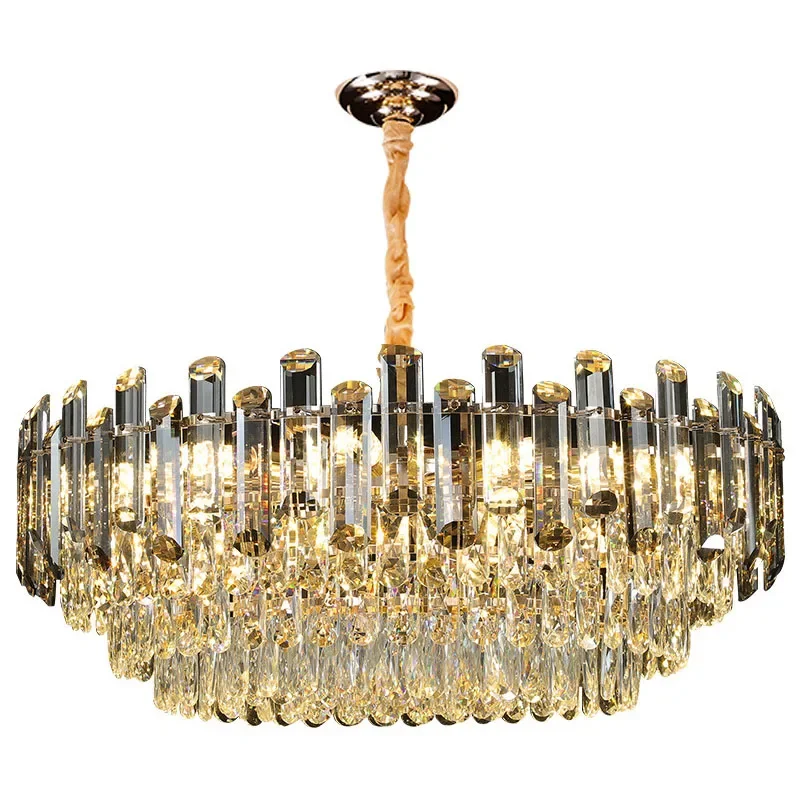 Imagem -06 - Modern Crystal Led Chandelier For Living Room Luxury Villa Iluminação Quarto e Sala de Jantar Decoração de Casa Novo 2024