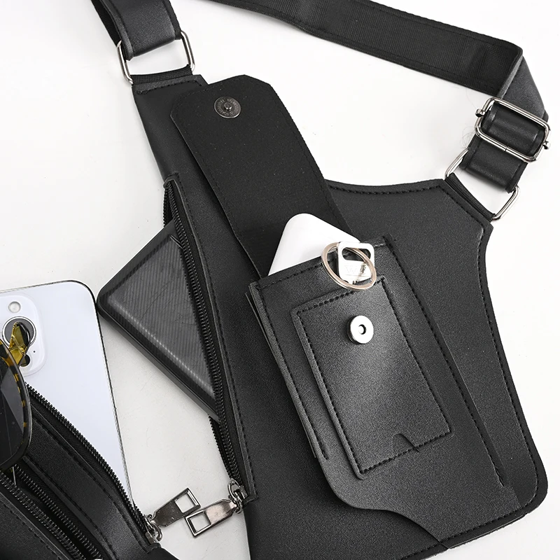 Taktische Outdoor-Brusttasche, Taktische Angeltasche, Outdoor-Sport-Brusttasche, Mehrzweck-Taktische Westentasche für Herren – Detail 19