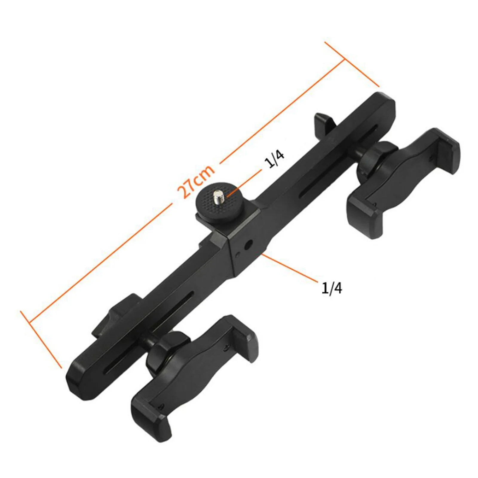 Universal Mobile Phone Bracket Dual Adjustable Crossbar Clip for Livie Stream Video Recording Multifunctional Tripod Accessories