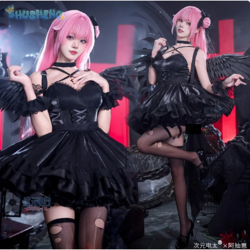 Disfraz de Cosplay de la diosa de la victoria, Dorothy 2025, nuevo amanecer, accesorio de vestido negro, conjunto de Halloween para mujer