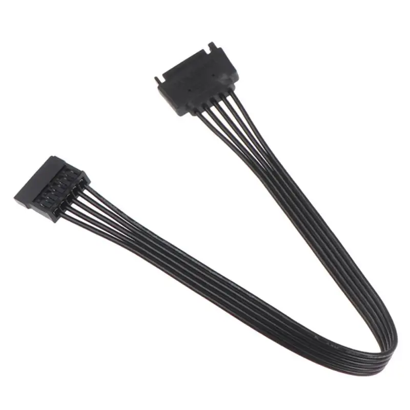 SATA 15Pin Male To Female Power Extension Cord HDD SSD Power Cord SATA PC Power Cord 18AWG Pure Copper Tinned Wire