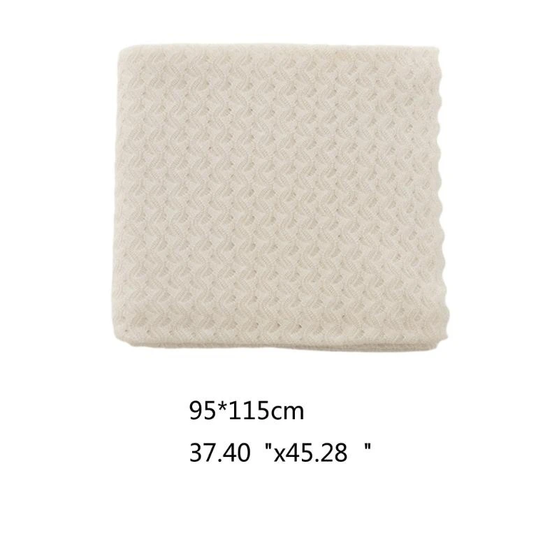 J15U بطانية تلقي من القطن للأطفال حديثي الولادة عربة البطانيات منشفة استحمام فائقة الامتصاص قماط التفاف اللحاف