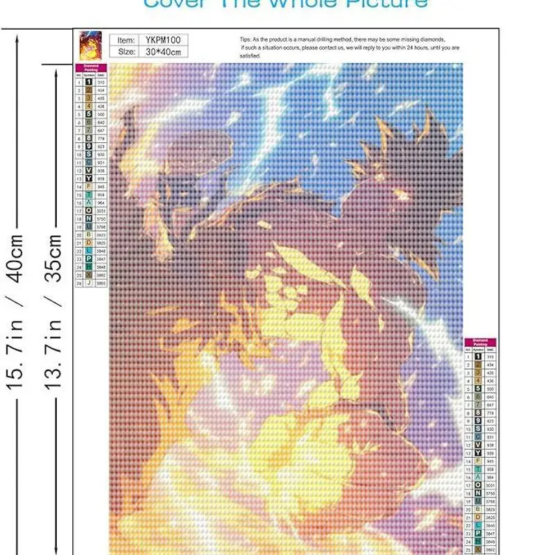 1 szt. Zestaw do malowania diamentami 5D, motyw superbohatera, rękodzieło DIY z kolorowymi kryształkami - żywy wzór płomienia, idealny do dekoracji domu, w zestawie