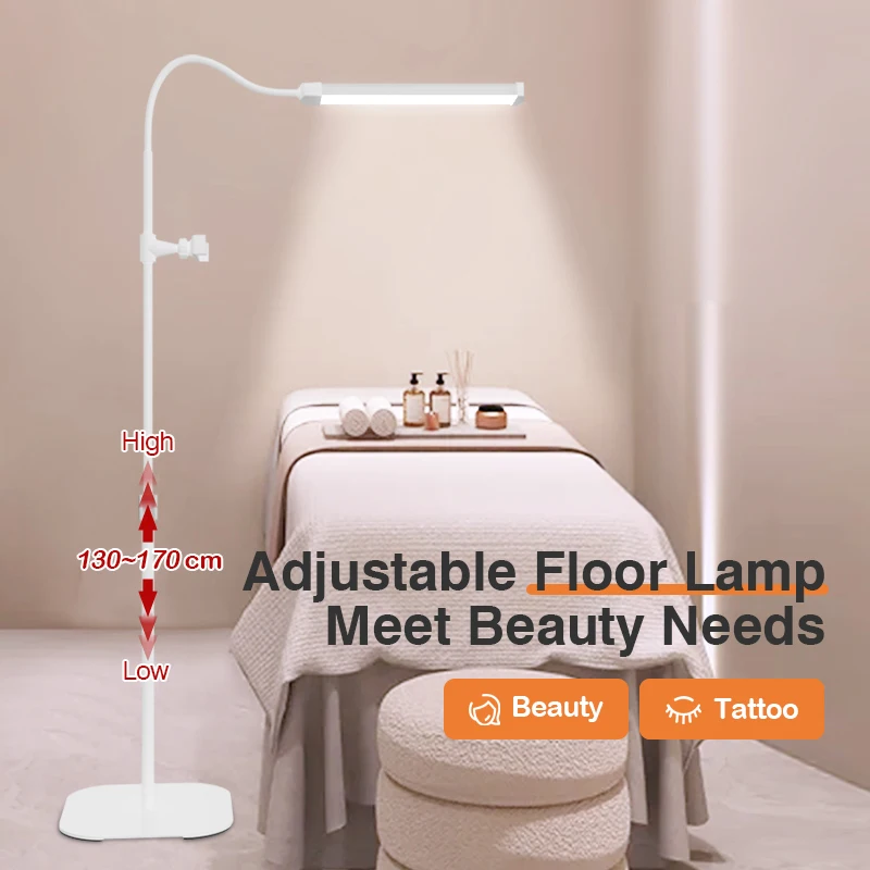 LED Fill Light 2in1 Modern Floor Lamp 3 Light Color Indoor for Makeup Eyelash Skincare Nails Photographic Beauty Lights