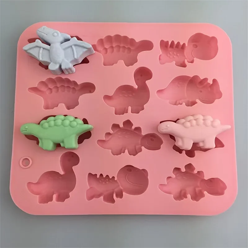 3D Dinosaur Silicone Mold, Cake Moldscute Animal Icing Molds For Kids, Adults Diy Baking Decoration, Easy To Use And Durable