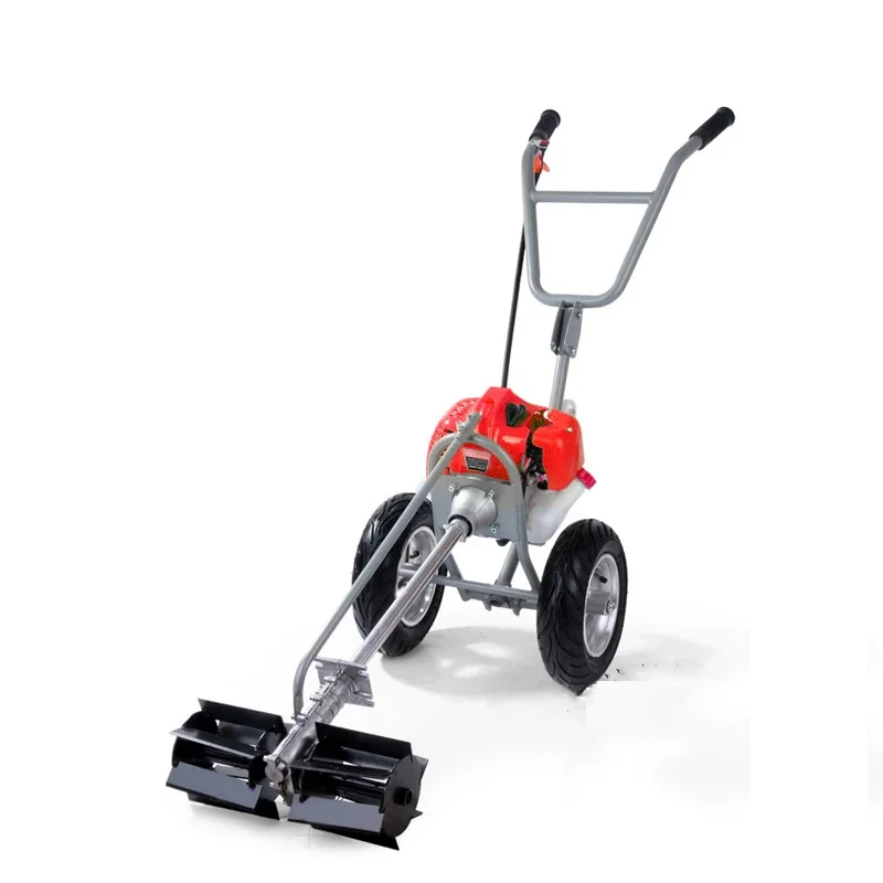 Hand Push Lawn Mower 4-Stroke Powered Land Reclamation And Soil Loosening Lawn Mower Farming