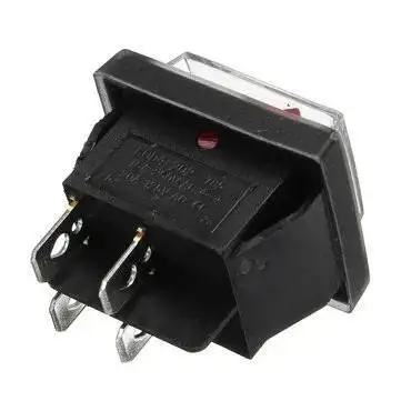 10pcs 220V16A 20A 125V ON/OFF Red Spare Waterproof Switch For Industrial Vacuum Suction Machines Push Button Rocker Switch