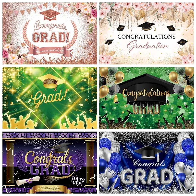 

Class of 2025 Graduation Prom Congratulations to Graduates Photo Backdrop Props Congrats Grad Graduation Party Background Banner