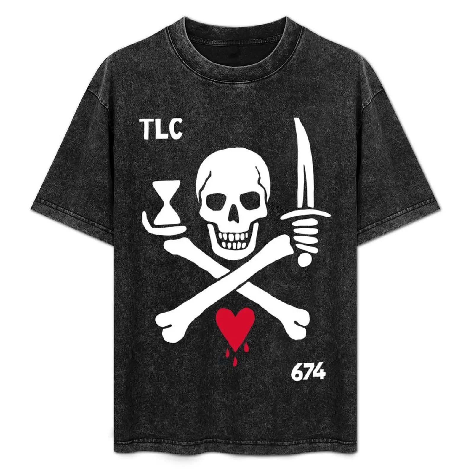 

Pirate : Skull & Crossbones TLC T-Shirt Comfortable Workout Short Sleeve Shirt