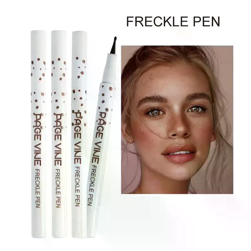 /Kuz/Natural Lifelike Freckle Makeup Waterproof Quick Dry Dot Spot Pen Light Freckles Tint Makeup Tool Freckle Stamp Pen 1Pcs