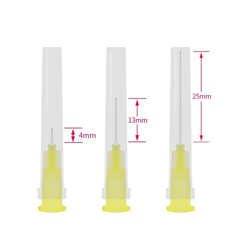 

30G 32G Disposalbe Nanoneedle Piercing Syringe Injection Glue Clear Tip Cap For Pharmaceutical Injection Beauty Needle 4mm 13mm