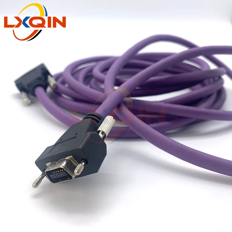 

LXQIN high density line cable purple 14pin PCI data cable for Allwin Xuli Human large format printer