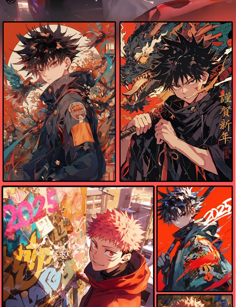 Yijing Jujutsu Kaisen B5 Collection Cards Curse&world: Fortune Wave 3 Anime Satoru Gojo Double-sided Process Thickened Cards Toy