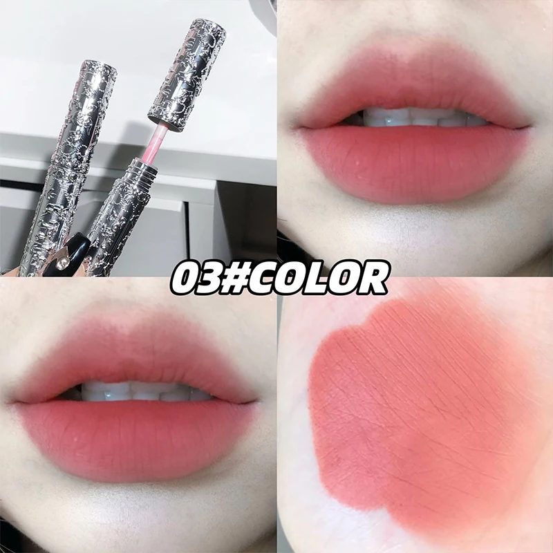 アートバリューマットヌードベルベットリキッドリップスティックロングラスティングリップグロスティントウォータープルーフリップマッドローズレッドリップステイン韓国コスメ