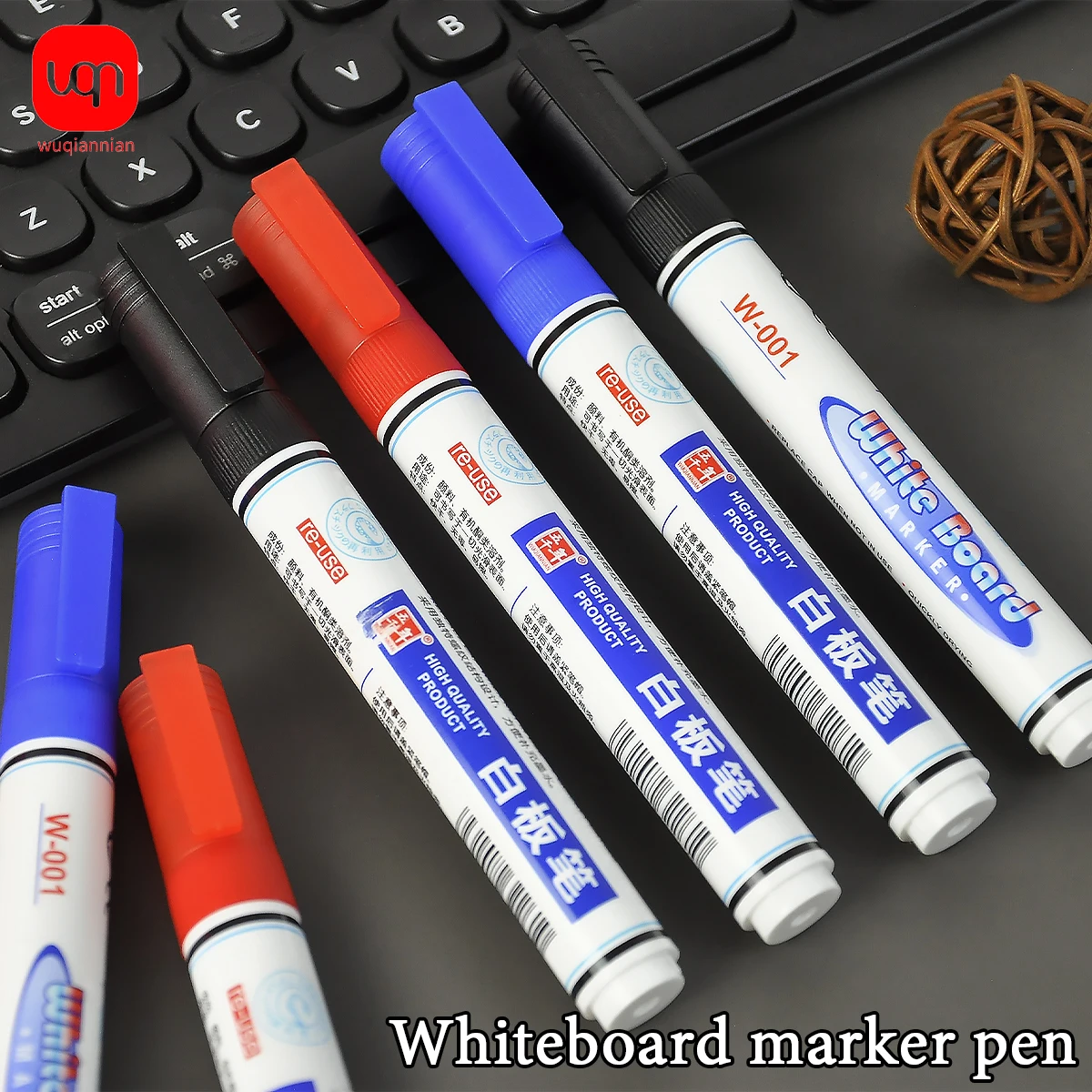 

WQN 3/6pcs color whiteboard pen can be inked, paper is not easy to fade, suitable for all kinds of office graffiti supplies