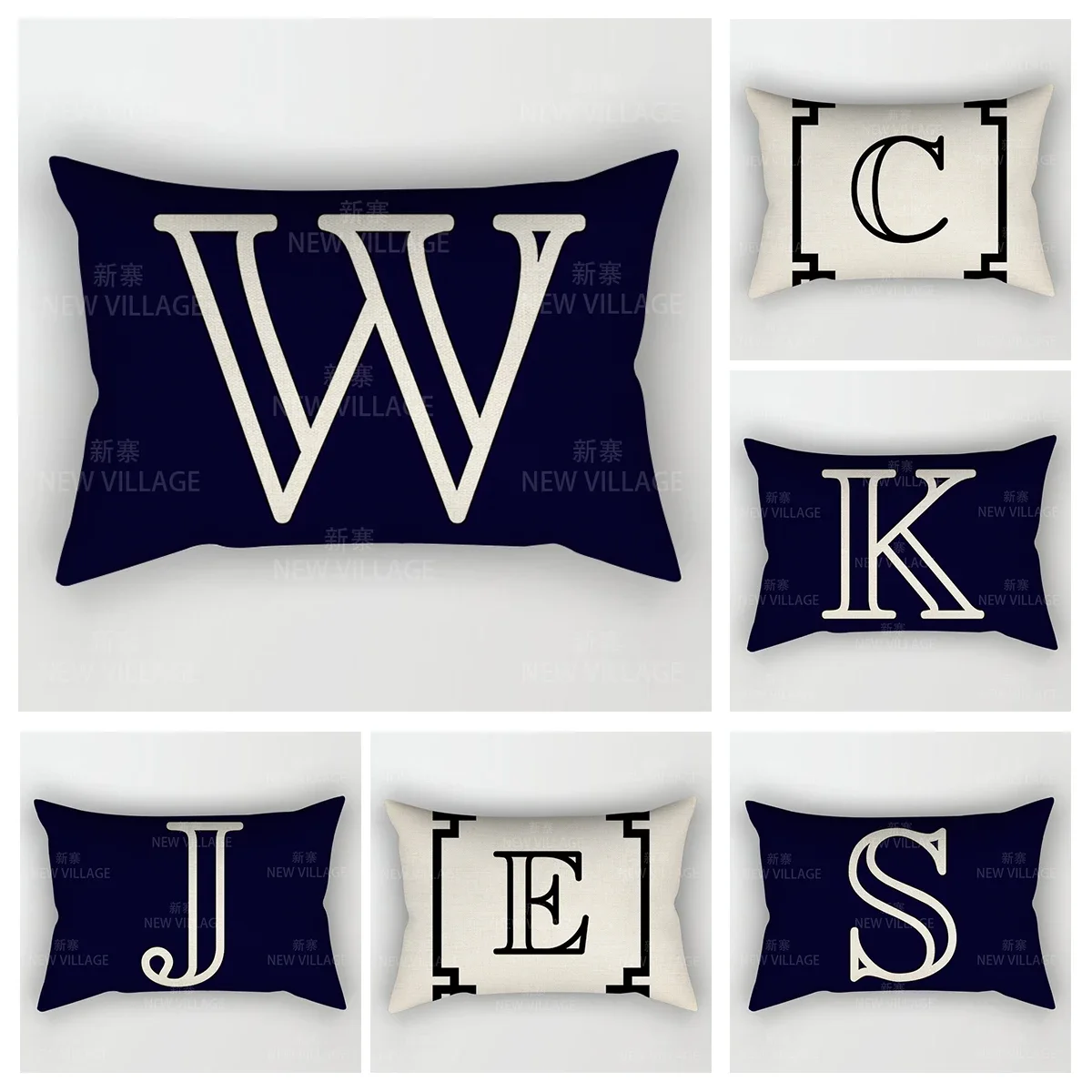 Home Decor 26 Letter Alphabet Pillowcase autumn decoration pillow cushion cover decorations throw pillow covers30*50 40x60 50*70