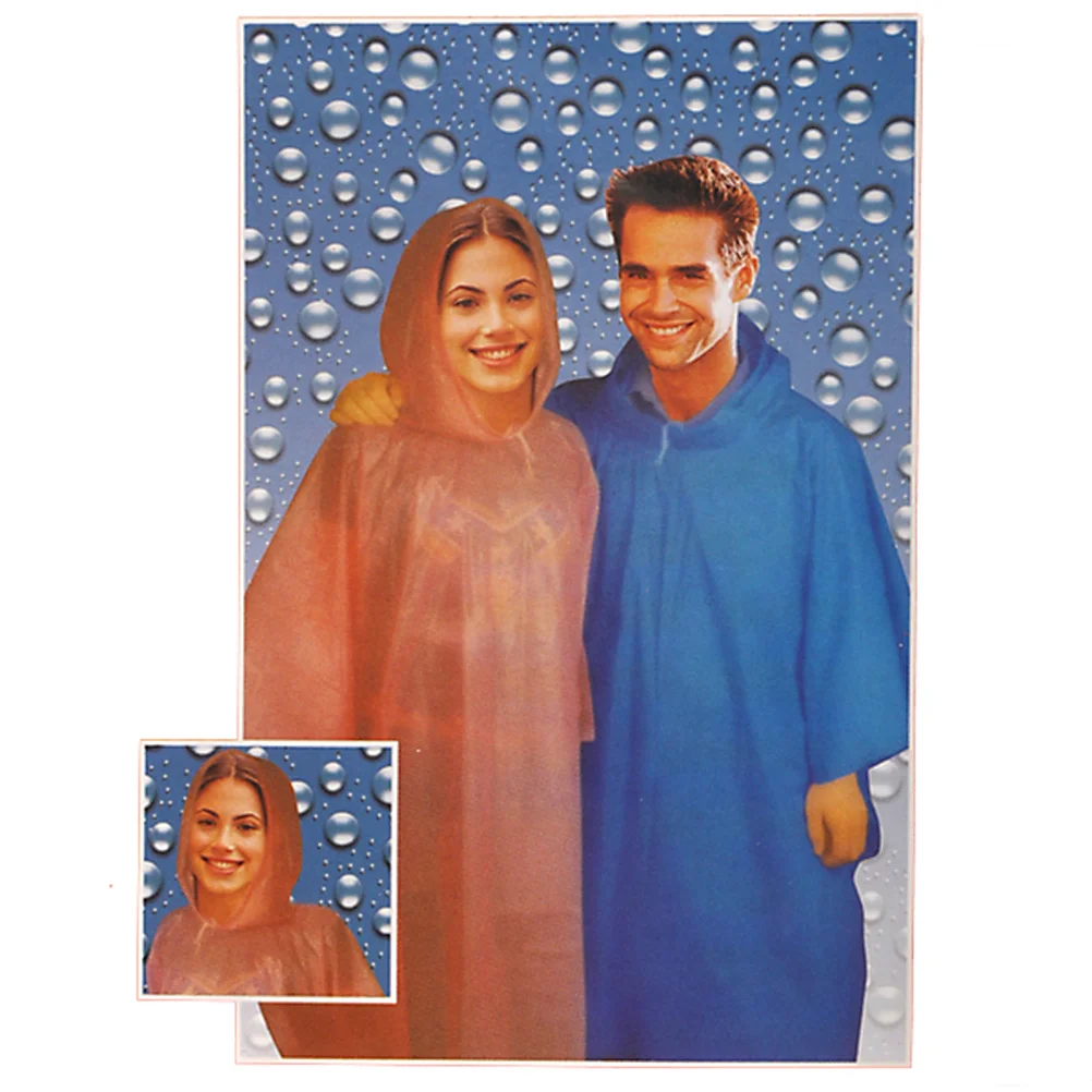 

No.898 Durable Extra-Large Thicken One-Off Waterproof Vinyl Raincoat for Adults Portable Comfortable Random Color