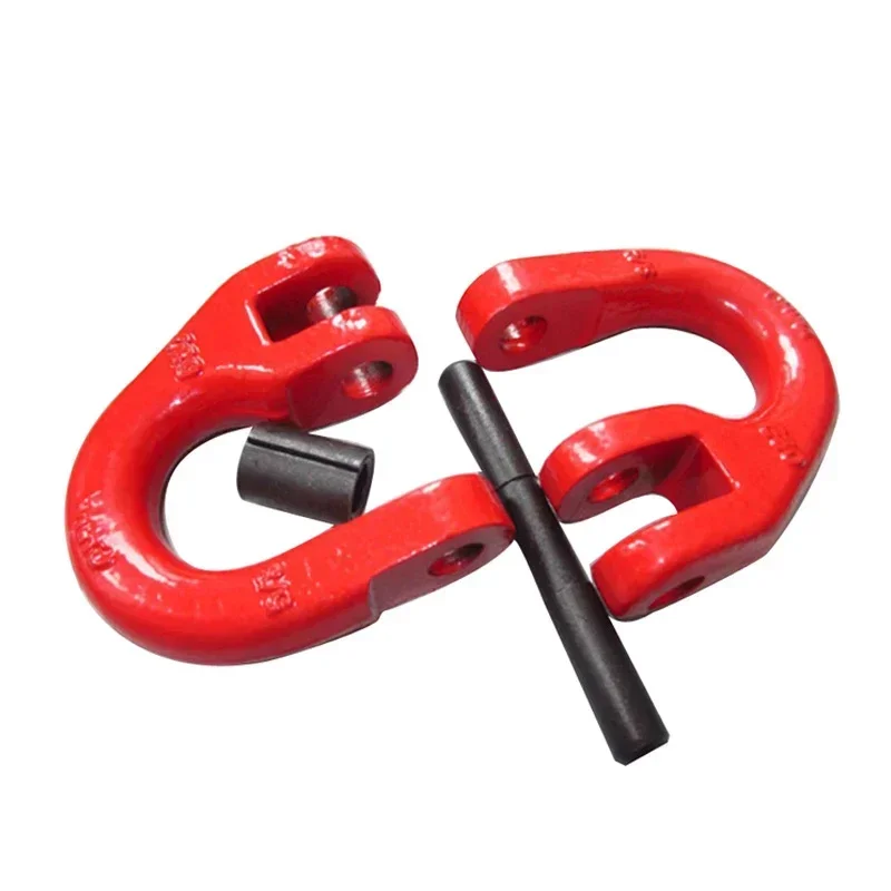 Small Size Load Weight 1.12T, 2T,3.15T,5.3T Butterfly Shaped Crane Lifting Clamp, Double Ring Chain Connection Hoisting Buckle