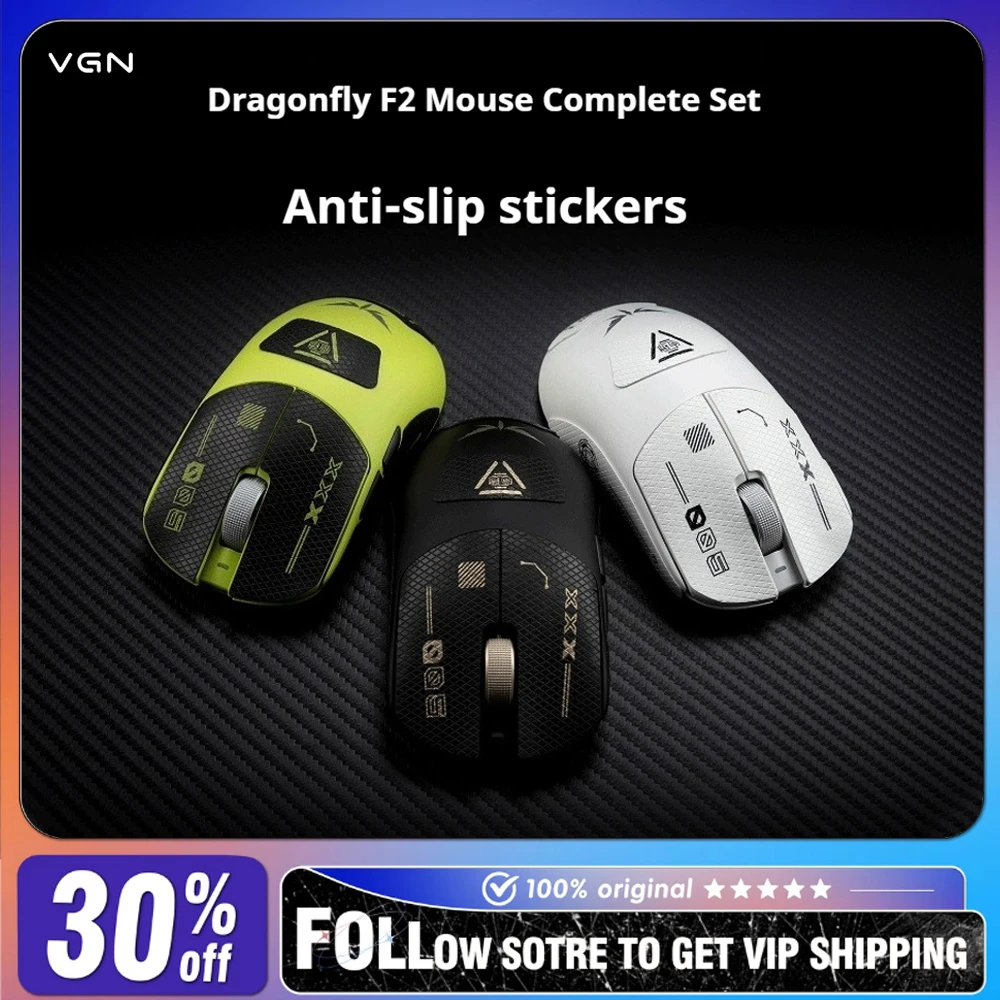 

Наклейки на ручку мыши VGN Dragonfly F2, предназначенные для F2 Pro Max/ультратонкие, износостойкие, высококачественные, кожаные, противоскользящие и устойчивые к поту