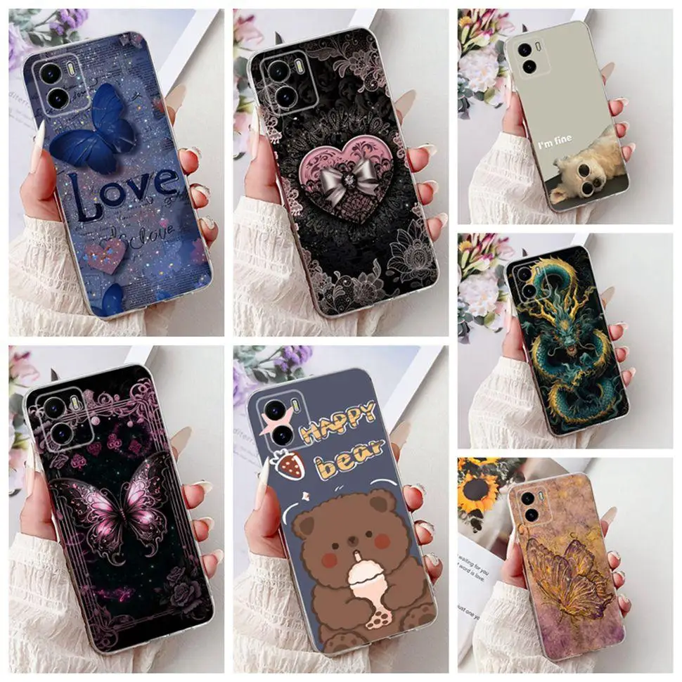 For Vivo Y15a Y15s Y15c Case Fashion Painted Cover Soft Silicone Case For Vivo Y15s VivoY15a Coque Y 15 s TPU Fundas 6.51'' Capa