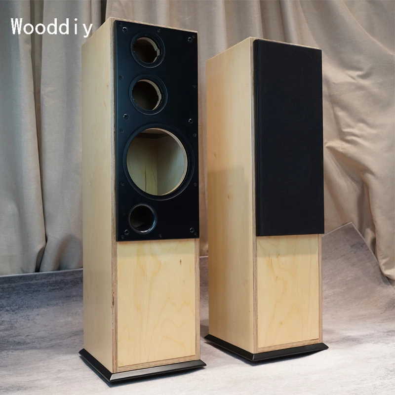 

Wooddiy 8 Inch Three-way Speaker Empty Cabinet Floor Box Baltic Plywood Hifi Diy Opened Panel Acoustic Box