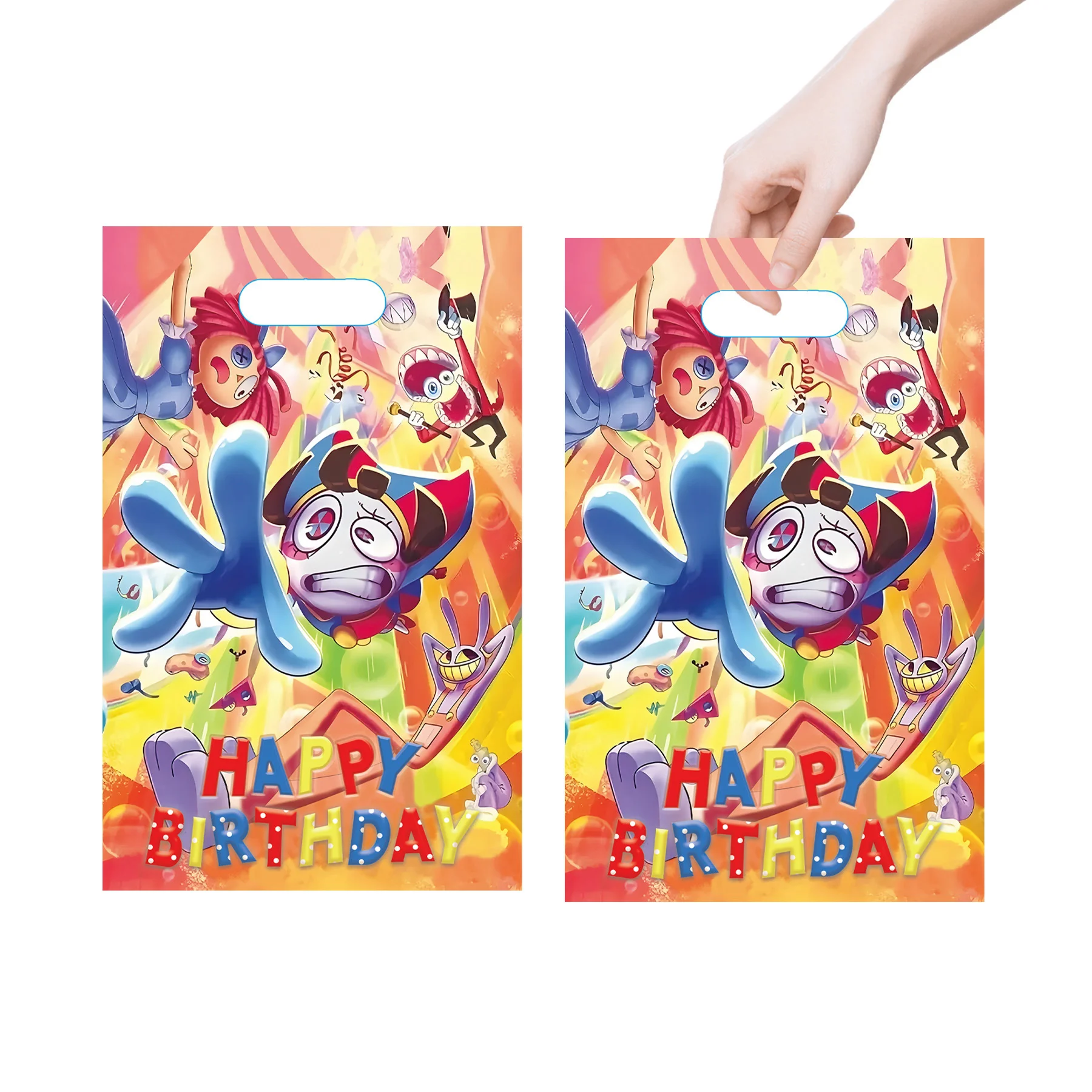 The Amazing Digital Circus Birthday Party Decor Kids Girl Balloon Banner stoviglie bandiere piatto Circus Baby Shower Party Supplies