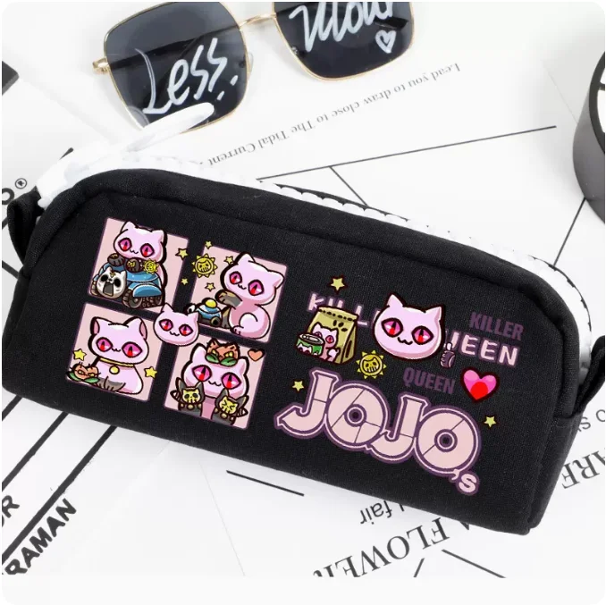 Anime JoJos Bizarre Adventure Pencil Case Oxford Canvas Storage Bag Pencil Box Pencilcase School Pen Bag 1371