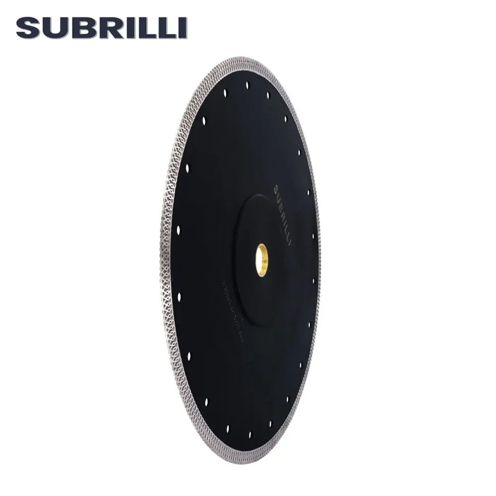 SUBRILLI 300mm Super Thin Diamond Saw Blade 12" Wave Style Diamond Cutting Blade for Stone Porcelain Tile Ceramic Circular Disc