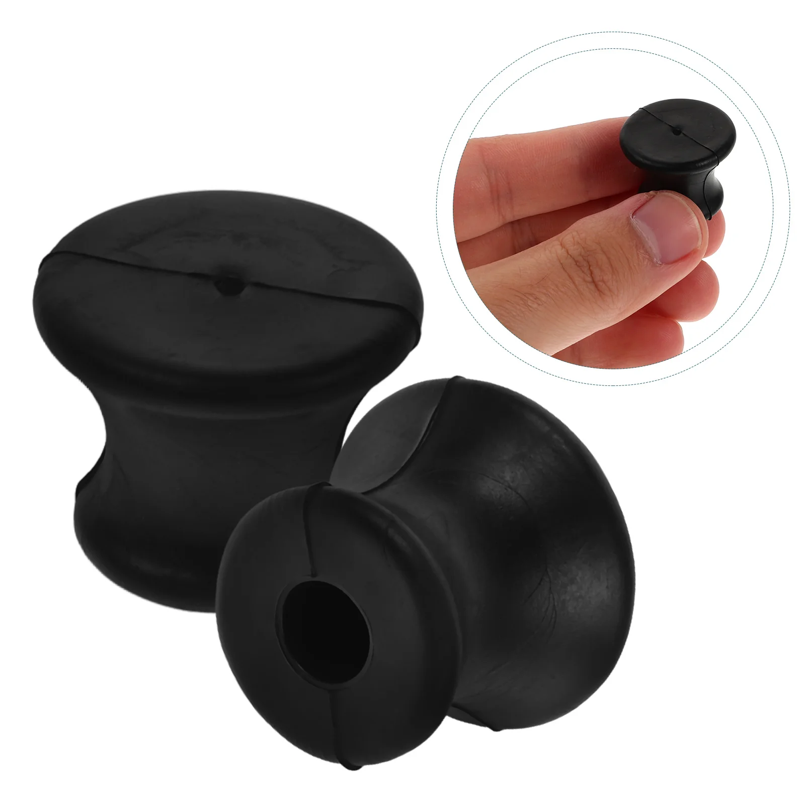 

2pcs Rubber Tuning Fork Holders For Sound Therapy Healing Meditation Accessories Portable Durable Base Stability Crystals Chakra