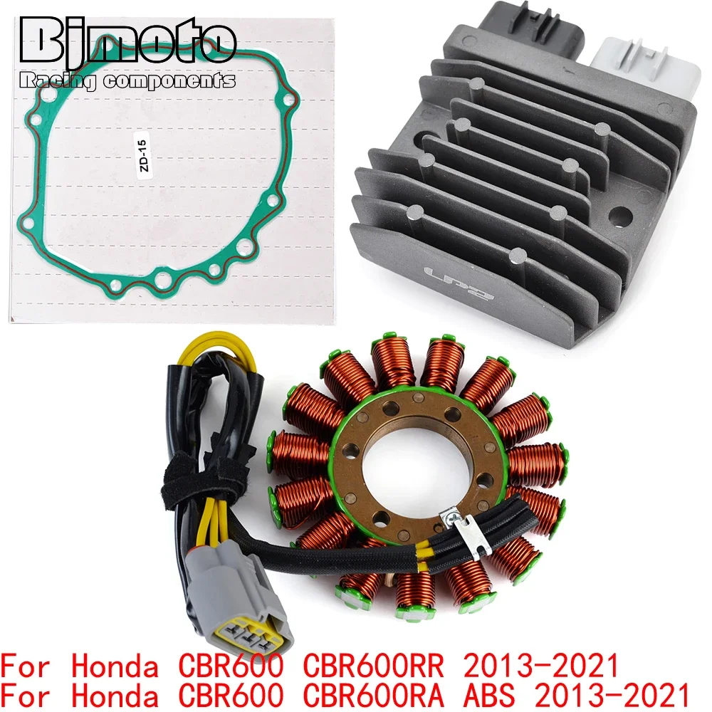 

CBR600 2021 Engine Stator Coil+Voltage Regulator rectifier For Honda CBR600 CBR600RR CBR600RA ABS 2013-2020 with Gasket