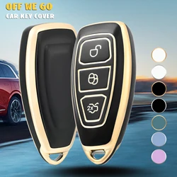 3 Buttons Car Key Case For Ford C-Max Mondeo Kuga Fiesta Titanium Ford Focus 3 4 ST MK3 MK4 Key Fob Cover Case Bag