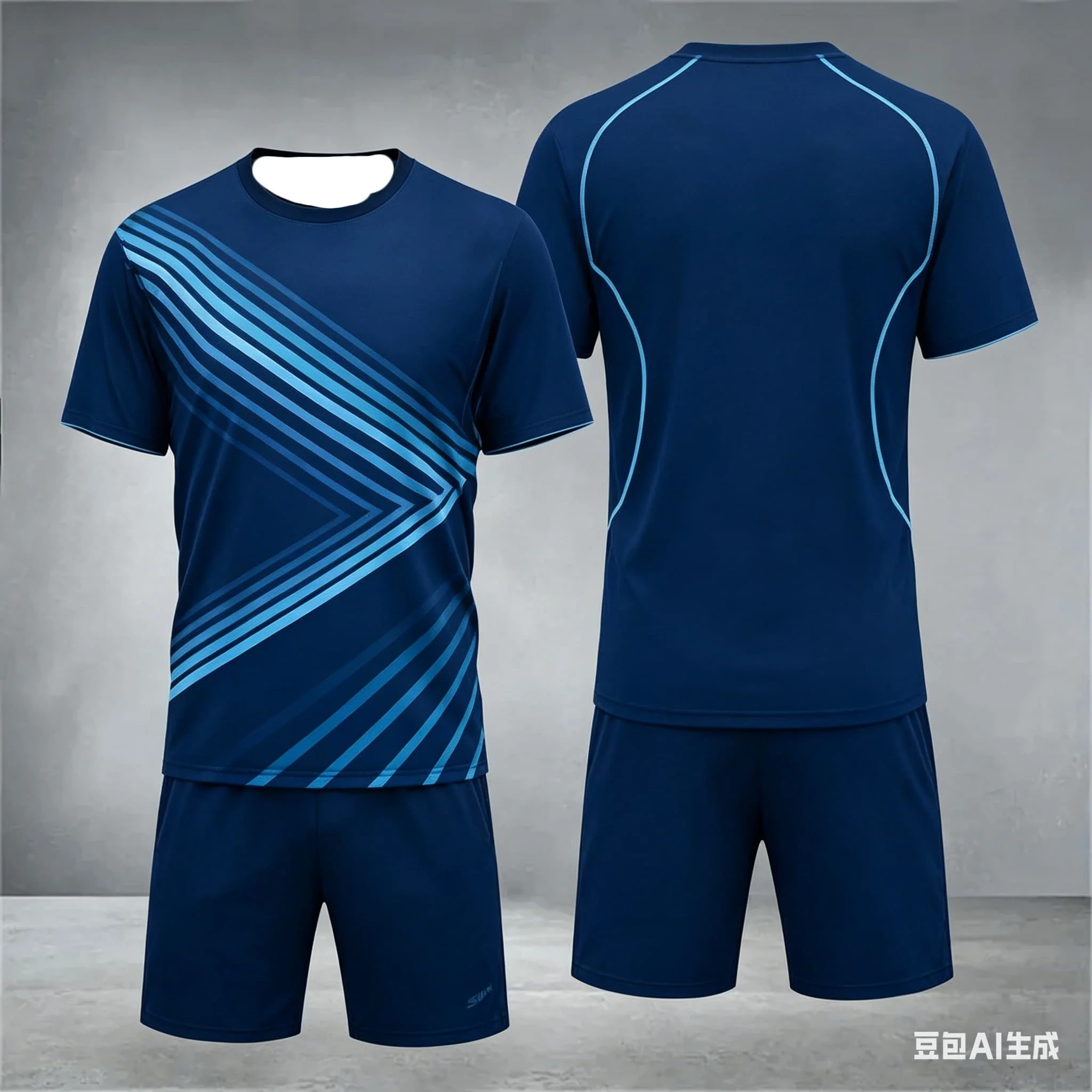 

2026 New Element Print Quick-drying Short Sleeve Men's Tennis Breathable Wear Men's Ultra-thin Fitness T-shirt Set Casual Top