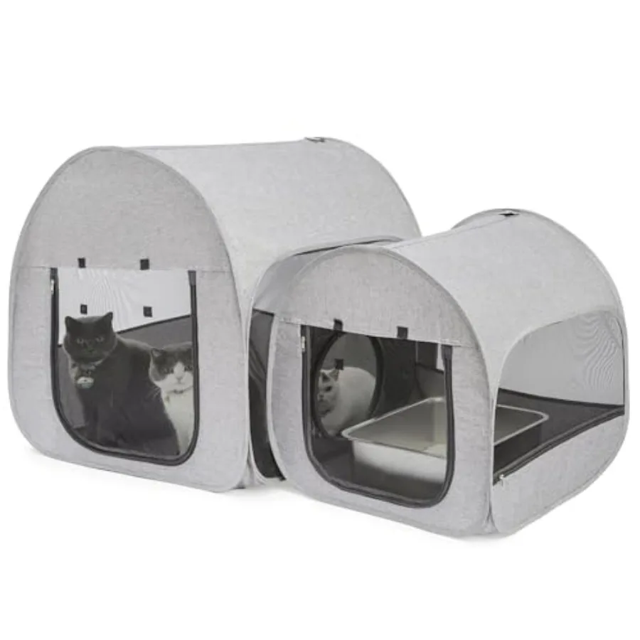 

Portable Cat Playpen Delivery Room Enclosure Postoperative Recovery House Design for Better Standing Foldable Pet Tent for Indo