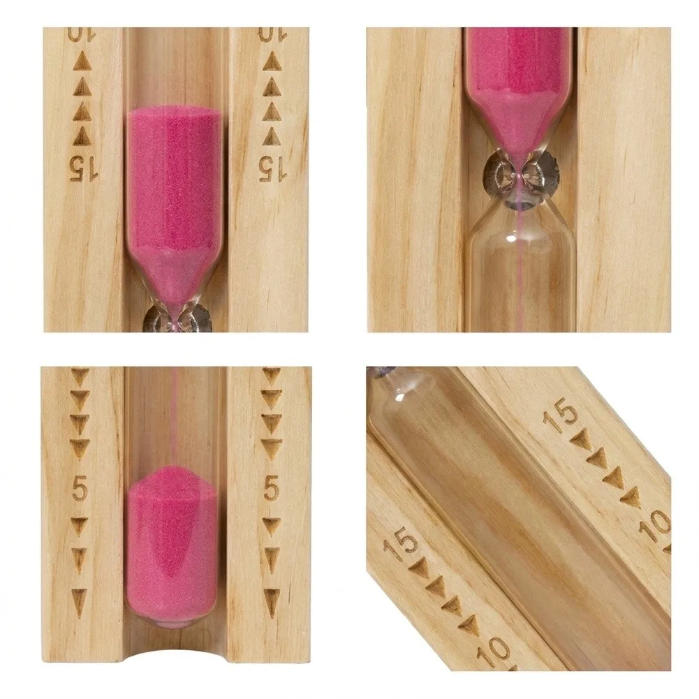 Precision Sauna Hourglass Made from Solid Beech Wood Compatible with TFA Sauna Systems for Accurate Heat Tracking