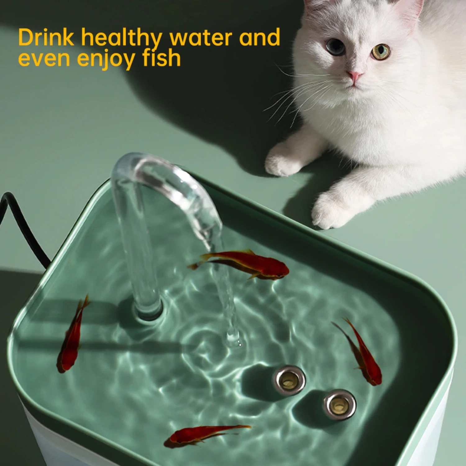 Cat Water Fountain Cat Drinker Bowl 1.5L Auto Filter USB  Mute Recirculate Filtring Drinker for Cats Pet Water Dispenser