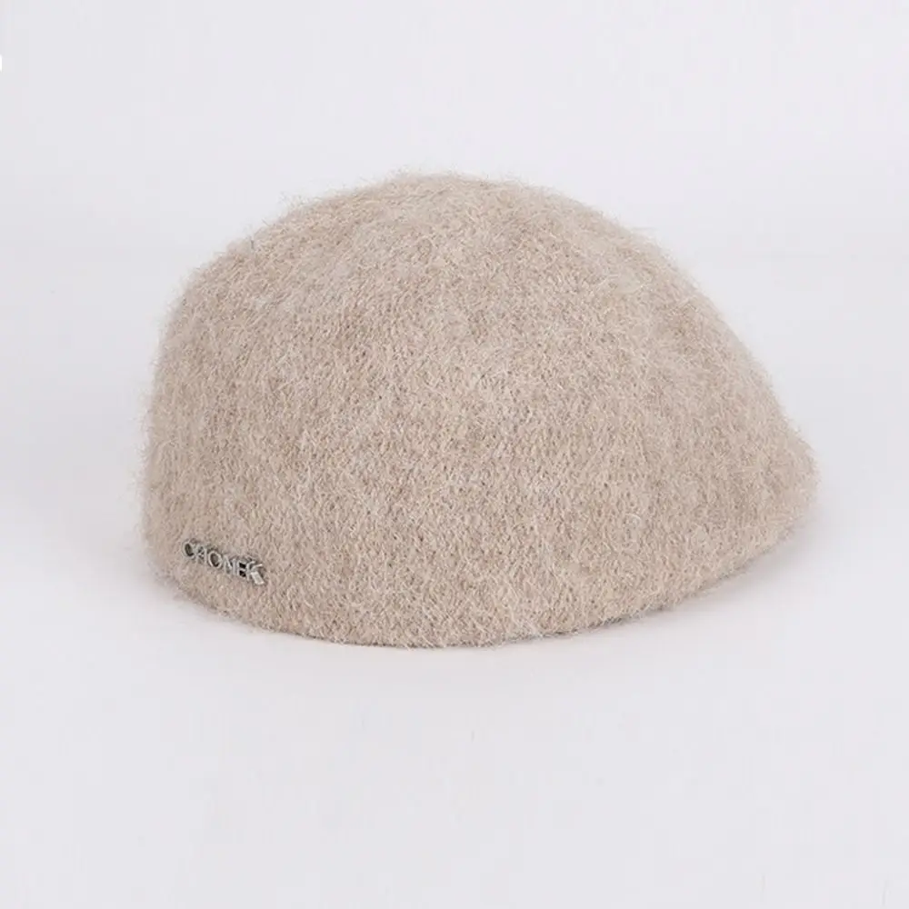 Fashion Casual Beret Hat Retro Keep Warm Flat Cap Simple Duck Tongue Cap Autumn Winter