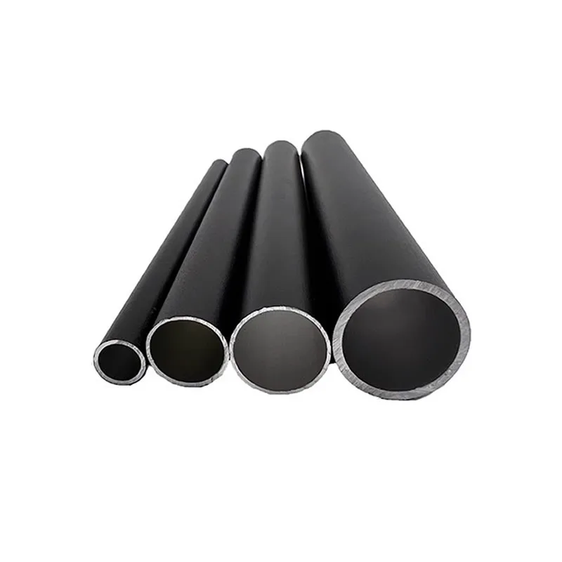 Tubo de aluminio de color negro, diámetro exterior de 6mm a 30mm, recto, duro, pintado, tolerancia de superficie de 0,3mm