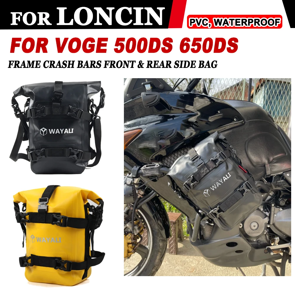 

For Loncin VOGE 500DS 650DS 500DSX 650DSX 500 DS Motorcycle Frame Crash Bars Bag Waterproof Riding Luggage Bag Tool Storage Bags