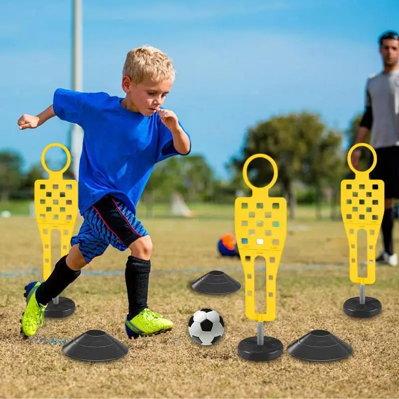 

Football Equipment Sports Training Equipment Educational Kids Soccer Obstacle Play Set Multi-person Sports Toy For Boys Girls