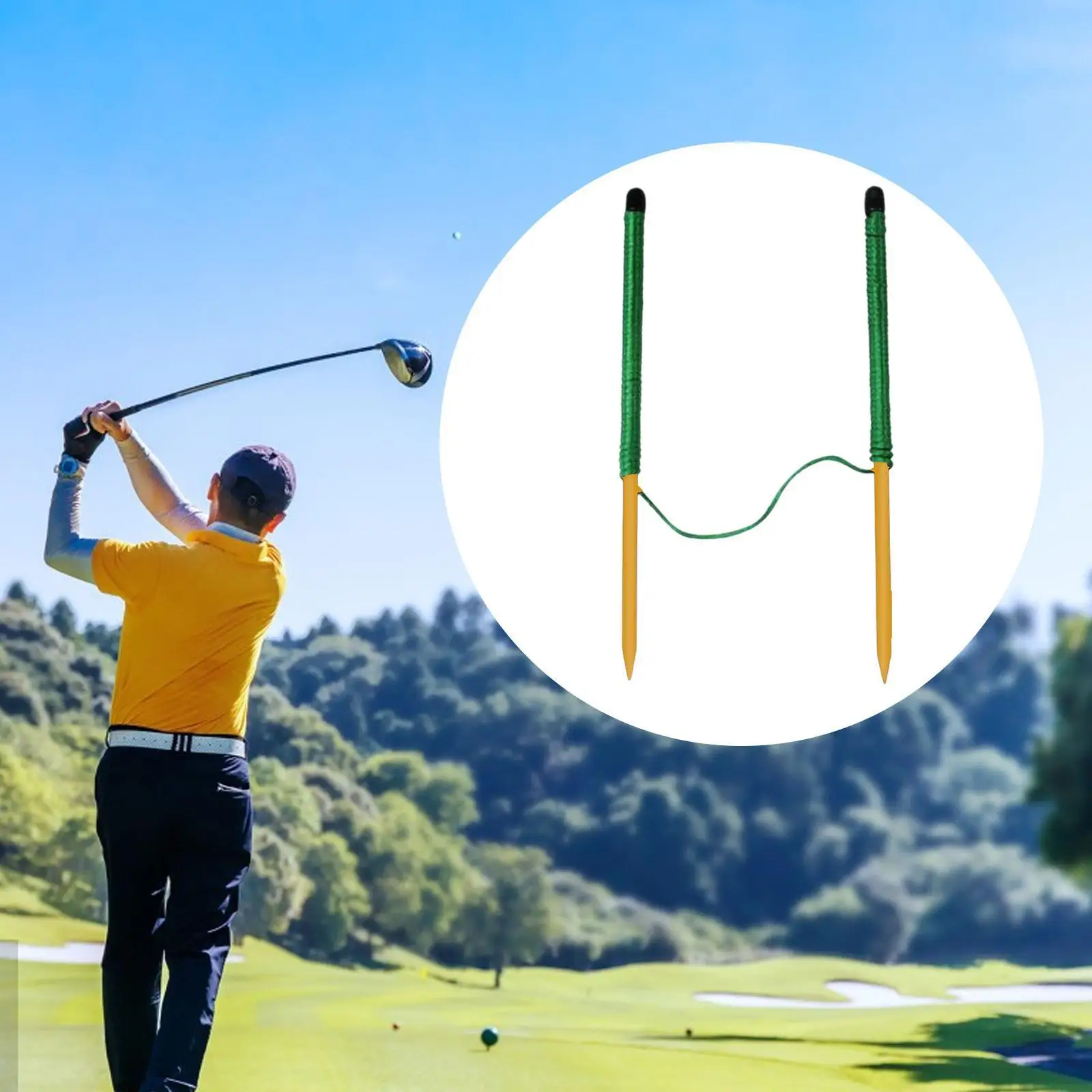 High Durability Golf Putting String Guide Fiberglass Rod Direction Indicator for Golf Training Supplies